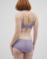 JACARANDA - Soma Boyshort Panty with Stretch Lace