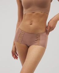 WARM SIENNA - Lace Boyshort Panty