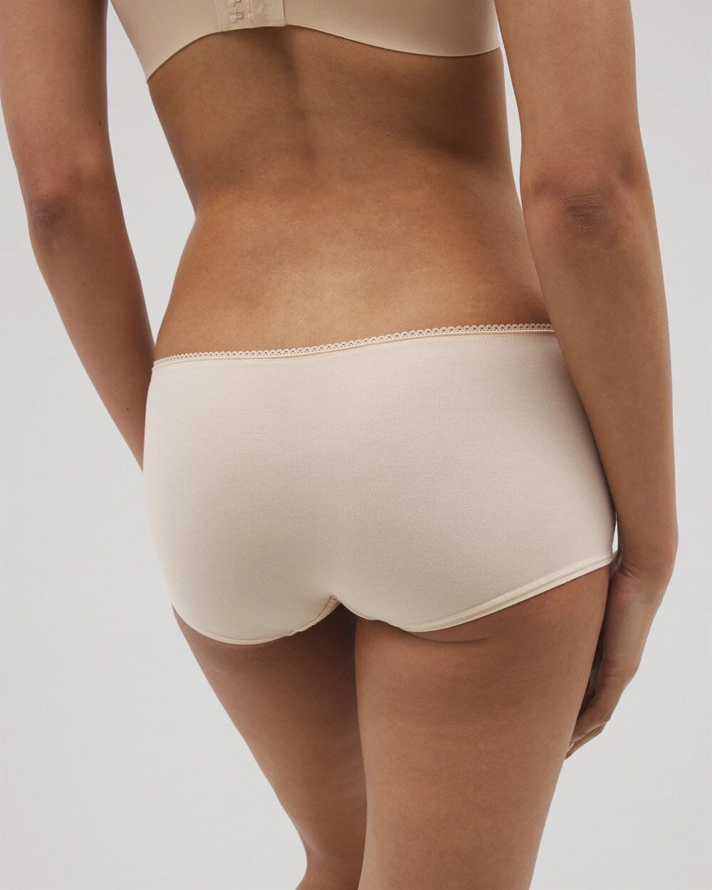 PALE SAND - Lace Boyshort Panty