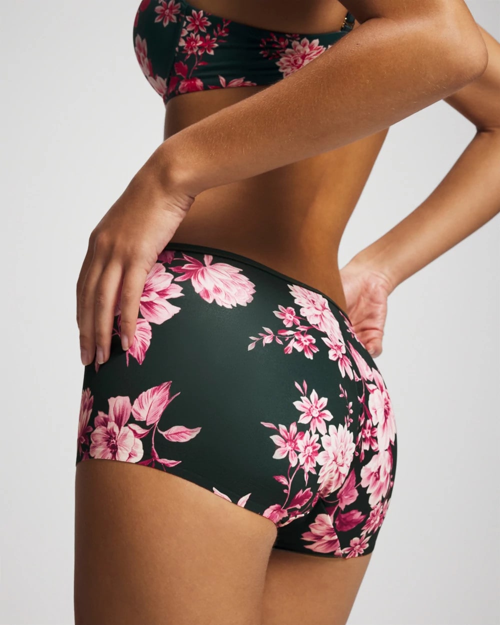 COTTAGE FLORAL MINI GREEN - Edge Boyshort Panty
