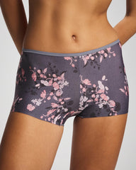 FLORAL DREAMS MINI GRAY - Edge Boyshort Panty