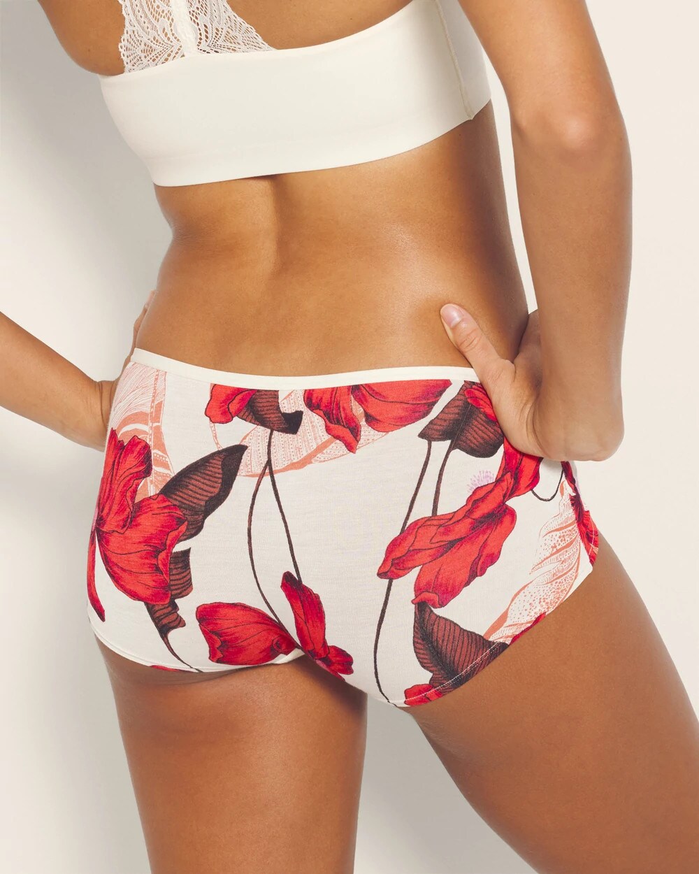 TROPIC LIKE ITS HOT M WS - Boyshort Panty with Enchanting Lace