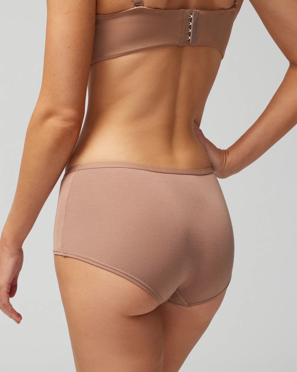 WARM SIENNA - Boyshort Panty with Enchanting Lace