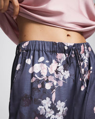 FLORAL DREAMS GRAY - Piped Pajama Pant