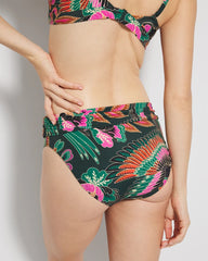 PARROT-ISE LUSH EMERALD - Covertible Bikini Bottom
