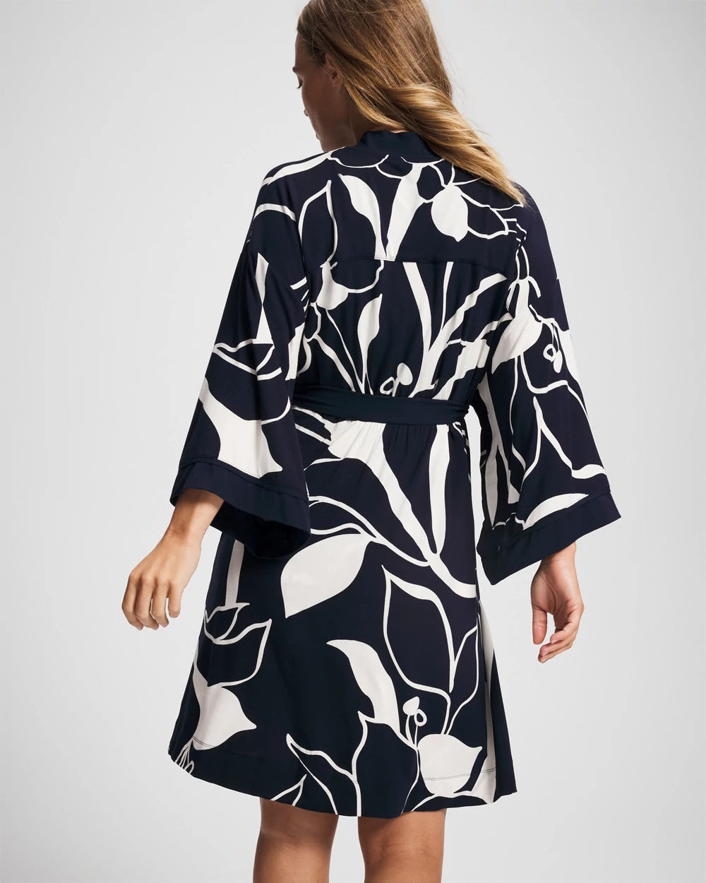 NOUVEAU FLORA NAVY - Short Robe
