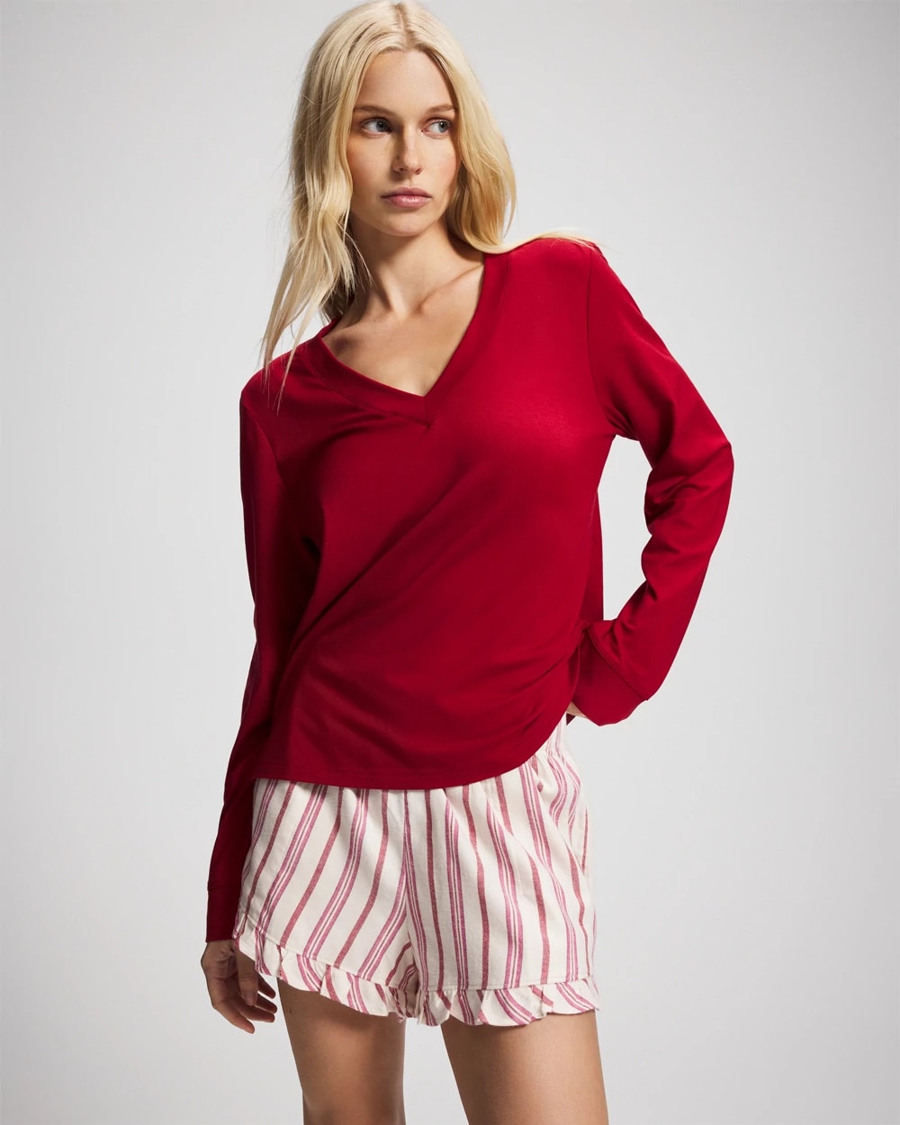 SMART STRIPE CHAMPAGNE - Pajama Set