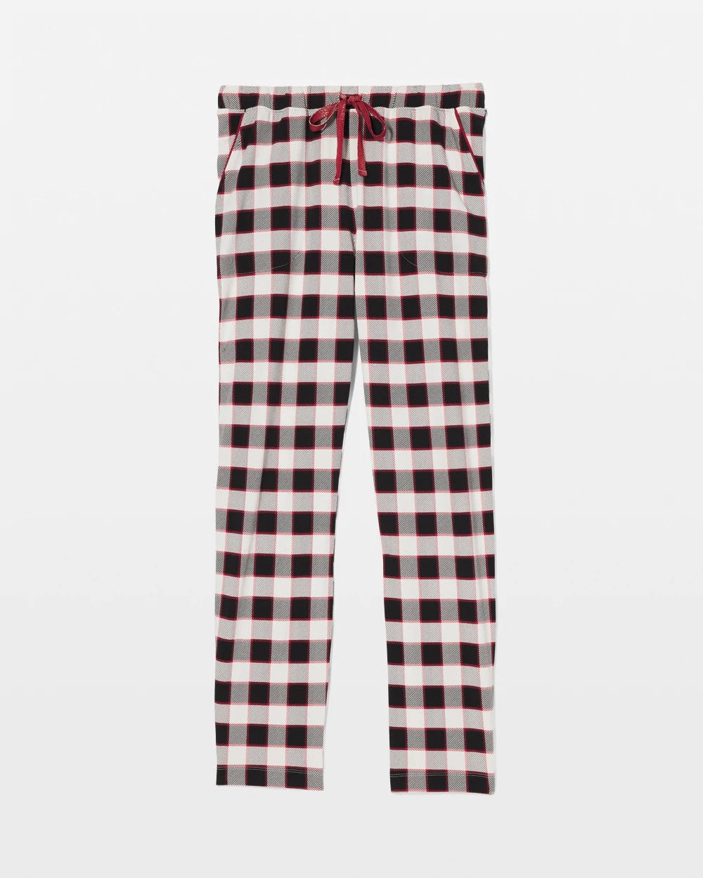 DREAMSCAPE PLAID BLACK - Ankle Pajama Pant
