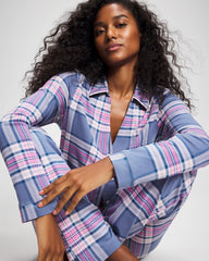 PRETTY PLAID SUNDOWN - Ankle Pajama Pant