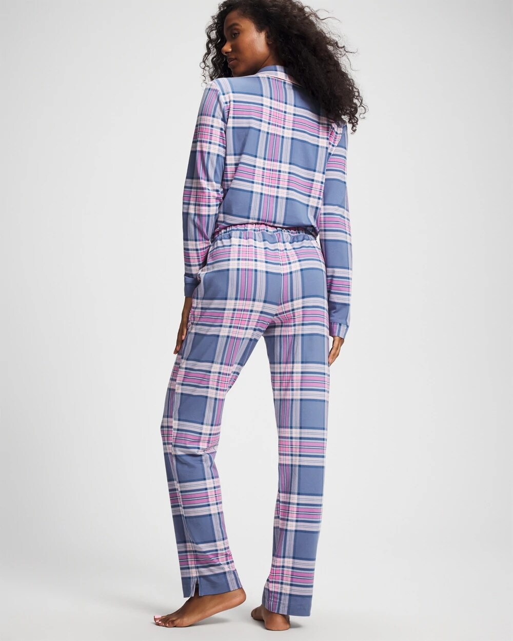 PRETTY PLAID SUNDOWN - Ankle Pajama Pant
