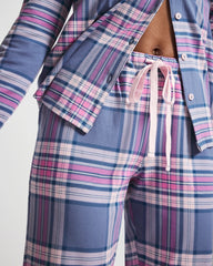 PRETTY PLAID SUNDOWN - Ankle Pajama Pant