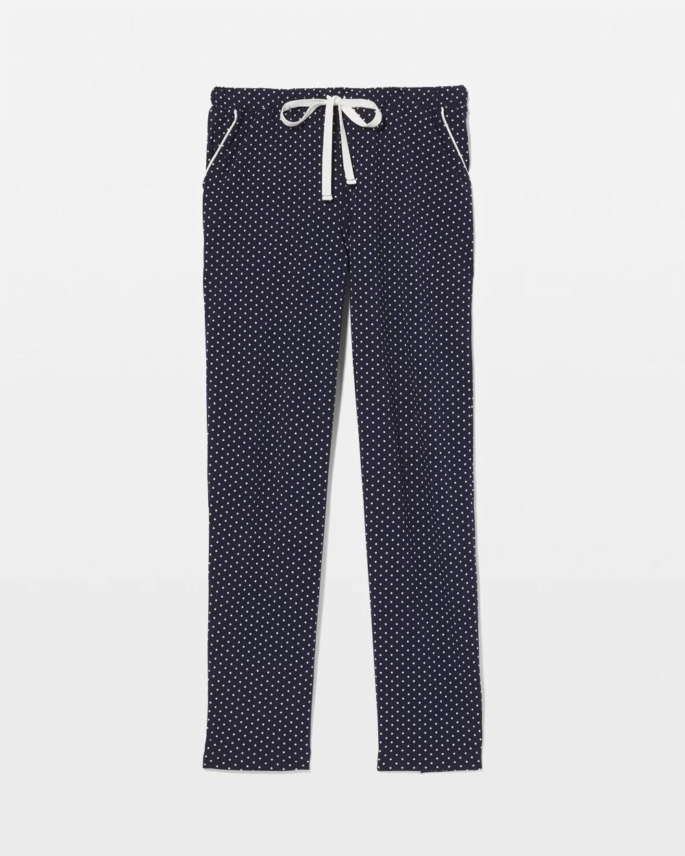 METRO DOT NAVY - Ankle Pajama Pant