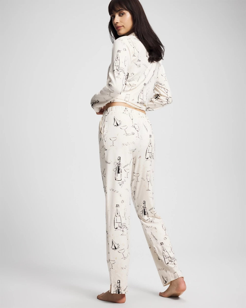 FIZZ THE SEASON FOIL - Ankle Pajama Pant