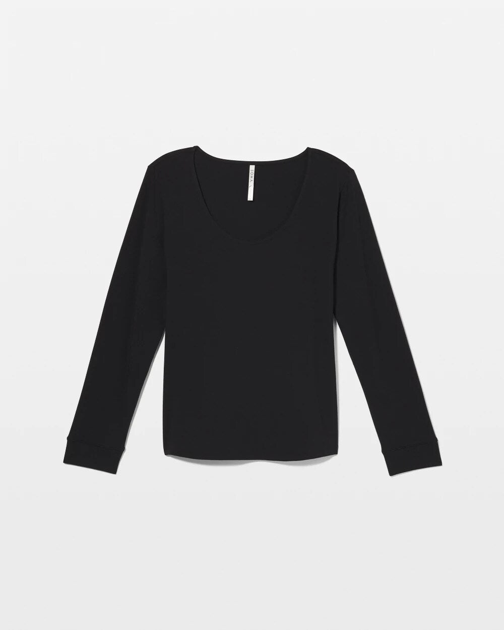 BLACK - Long Sleeve Pajama Top