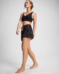 STELLAR SCENE BLACK/FOIL - Pajama Shorts