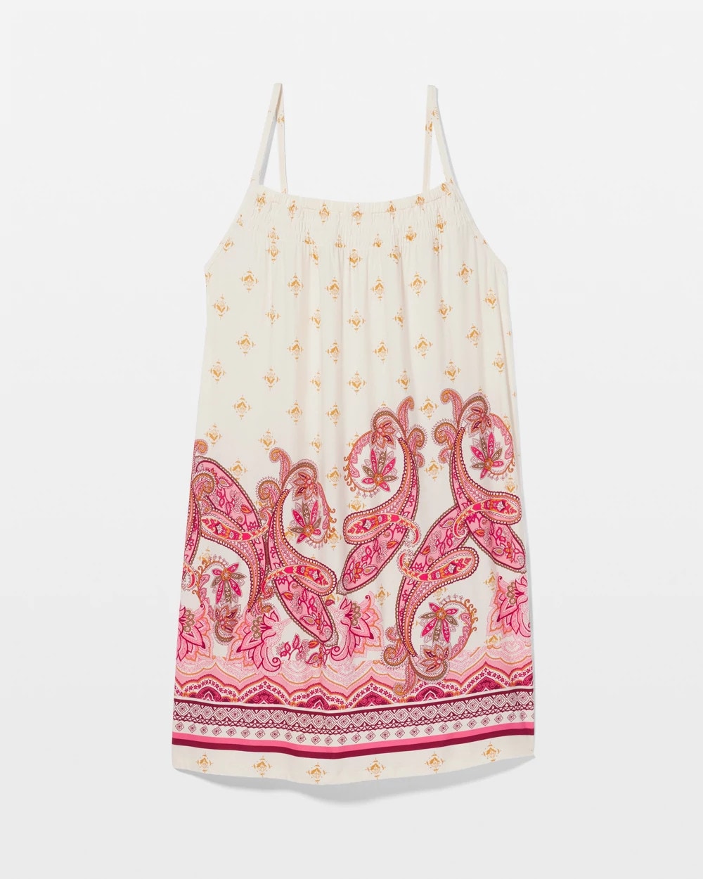 KASHMIR PAISLEY PLCD CH - Smocked Neck Chemise