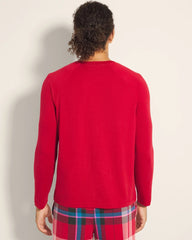 PAINT THE TOWN RED - Men's Henley Pajama Top