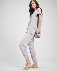 MOONSTONE - Short Sleeve Pajama Tunic Tee