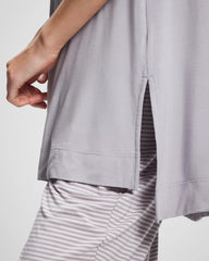 MOONSTONE - Short Sleeve Pajama Tunic Tee