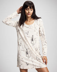 FIZZ THE SEASON FOIL - Long-Sleeve Sleepshirt