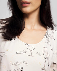 FIZZ THE SEASON FOIL - Long-Sleeve Sleepshirt