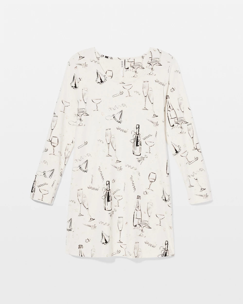 FIZZ THE SEASON FOIL - Long-Sleeve Sleepshirt