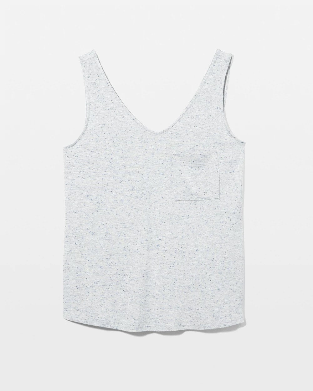 BLUE SLUB - Slub V-Neck Pajama Tank