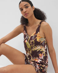 PARROT-DISO PLUME G PLUM - Shirred Strap Pajama Tank