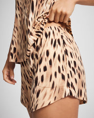 SPLENDID LEOPARD AMBER - Relaxed Pajama Short