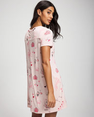 BE MINE PRETTY PINK - Short Sleeve Sleepshirt