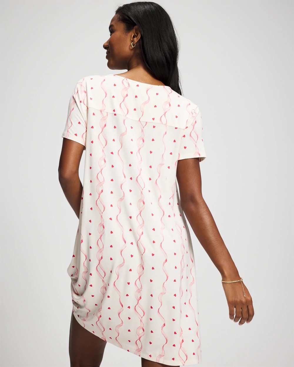 COQUETTE VALENTINE CHAMP - Short Sleeve Sleepshirt