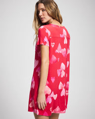 WHOLE LOTTA LOVE RED - Short Sleeve Sleepshirt