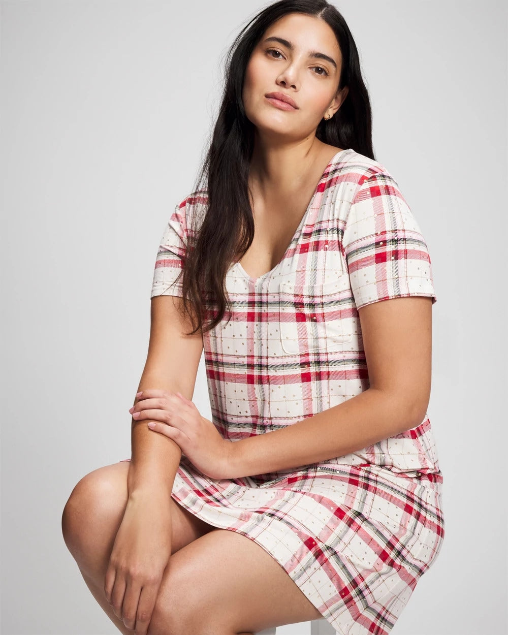 TARTAN TEXTILE CHAMP - Short Sleeve Sleepshirt