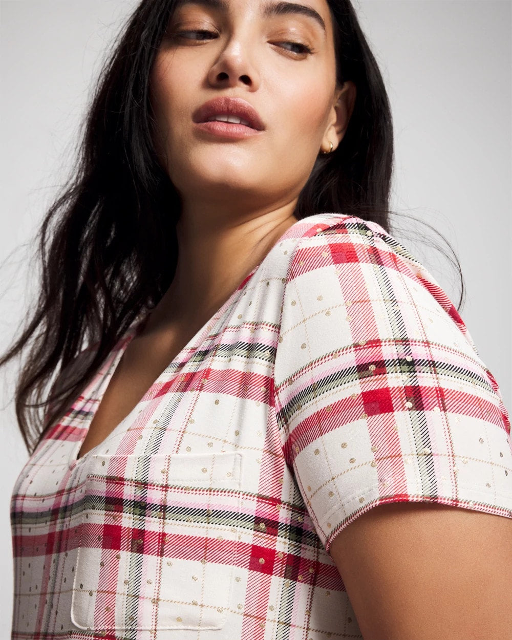 TARTAN TEXTILE CHAMP - Short Sleeve Sleepshirt
