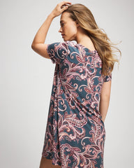 IMPERIAL PAISLEY MD PET - Short Sleeve Sleepshirt