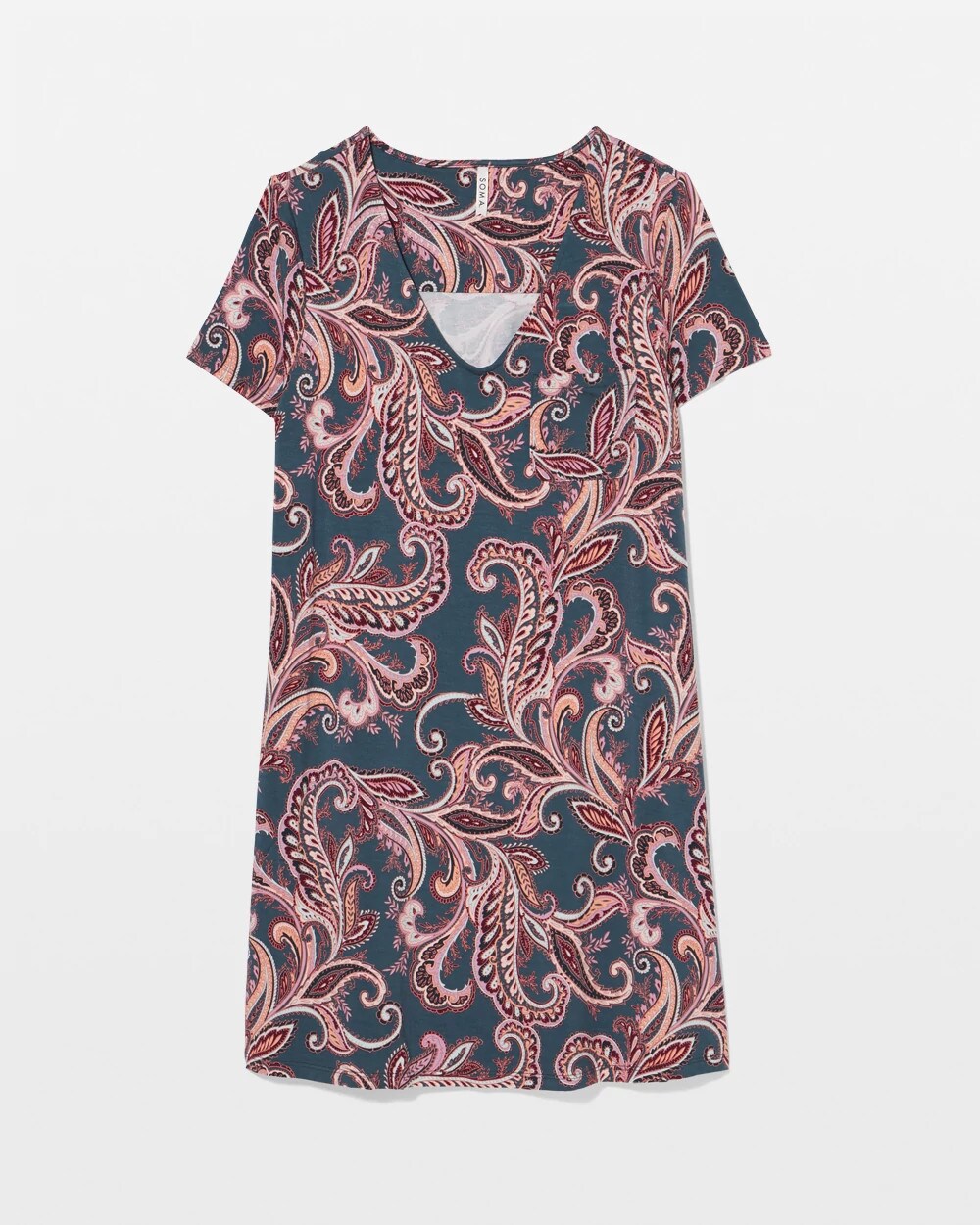 IMPERIAL PAISLEY MD PET - Short Sleeve Sleepshirt