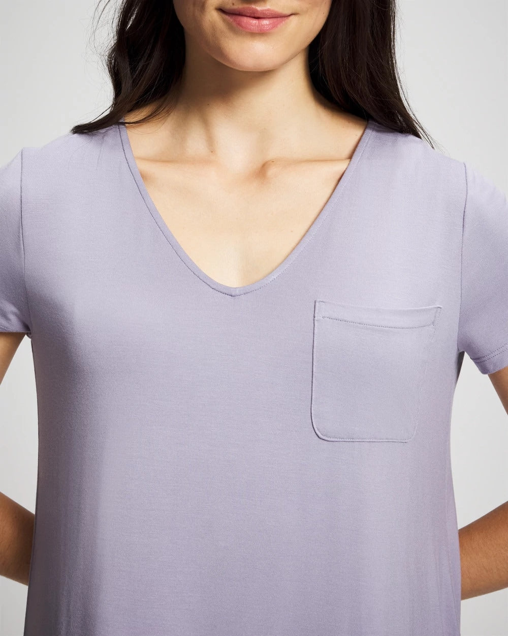LAVENDER CLOUD - Short Sleeve Sleepshirt