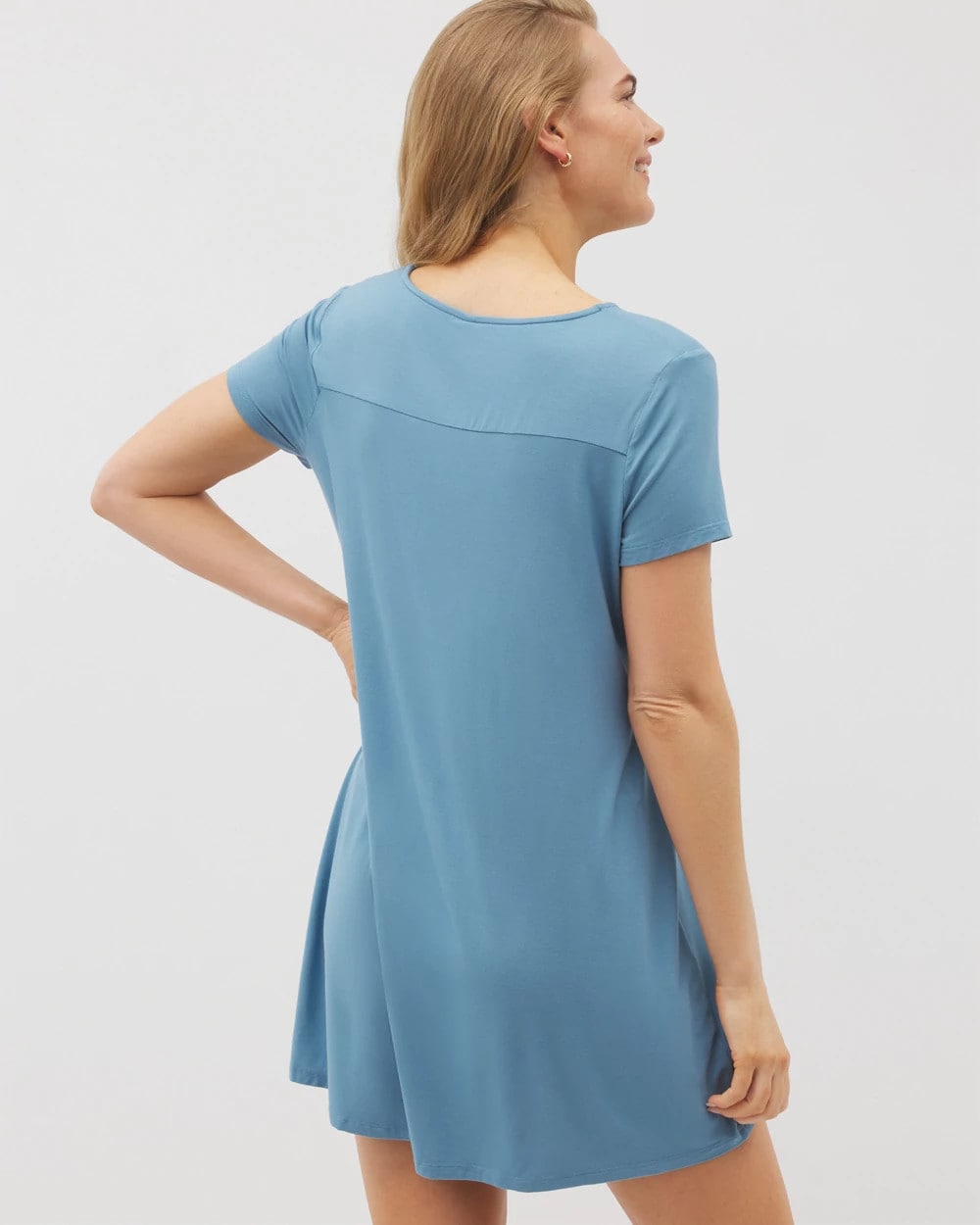 BLUE HEAVEN - Short Sleeve Sleepshirt
