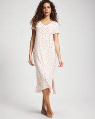 COQUETTE VALENTINE CHAMP - Short Sleeve Long Sleepshirt
