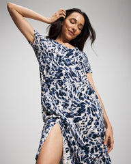 LOVELIEST LEOPARD PARCH M - Short Sleeve Long Sleepshirt