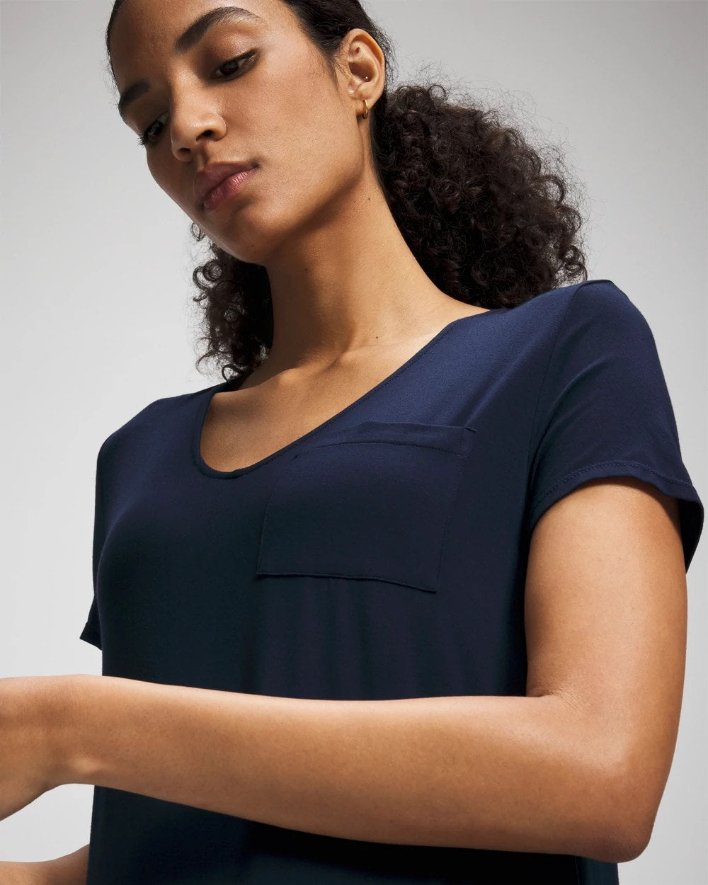 NIGHTFALL NAVY - Short Sleeve Long Sleepshirt