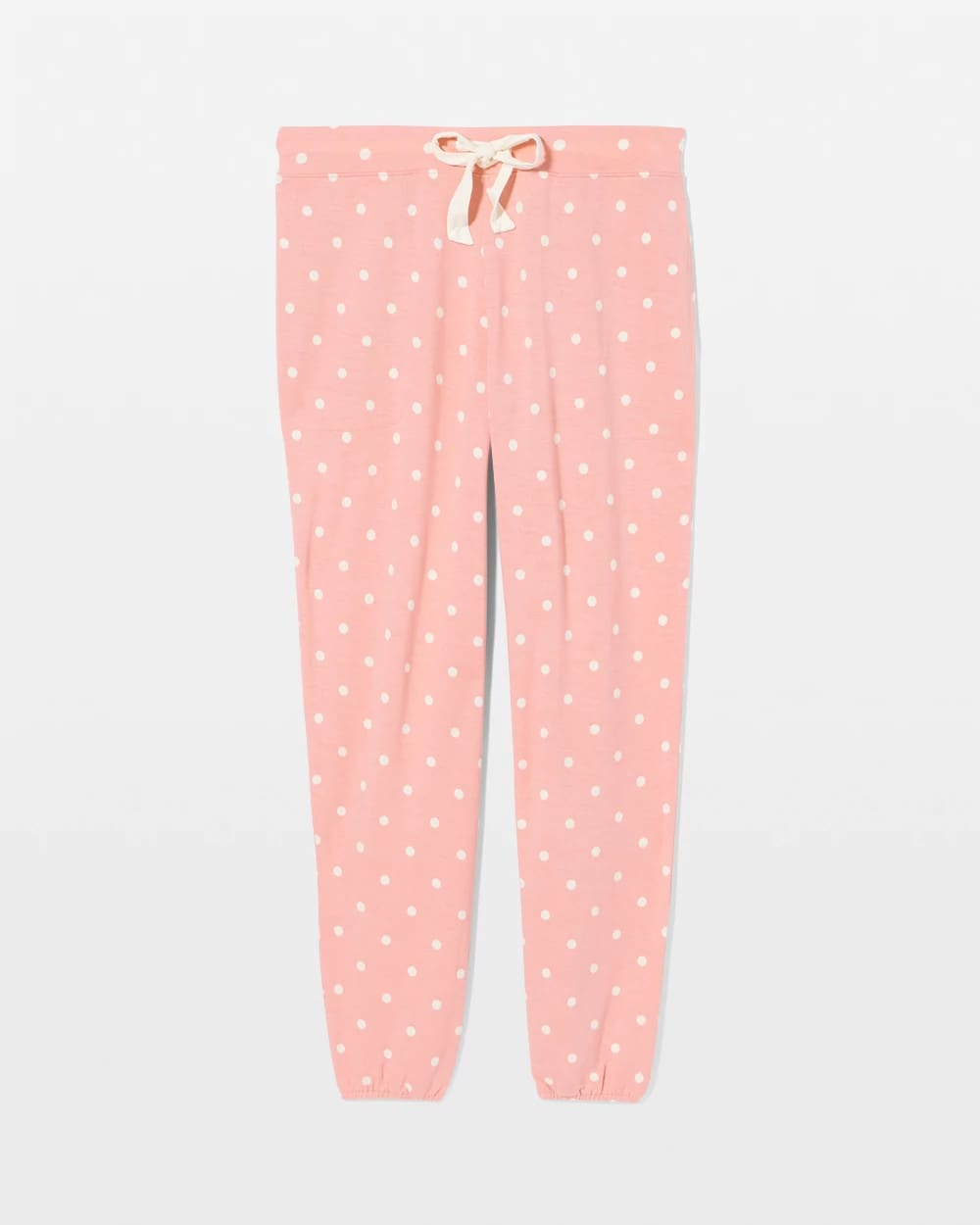 DREAMY DOT MID BLUSH PINK - Banded Ankle Pajama Pant