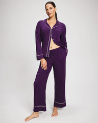 BLACKBERRY - Solid Piped Pajama Pant