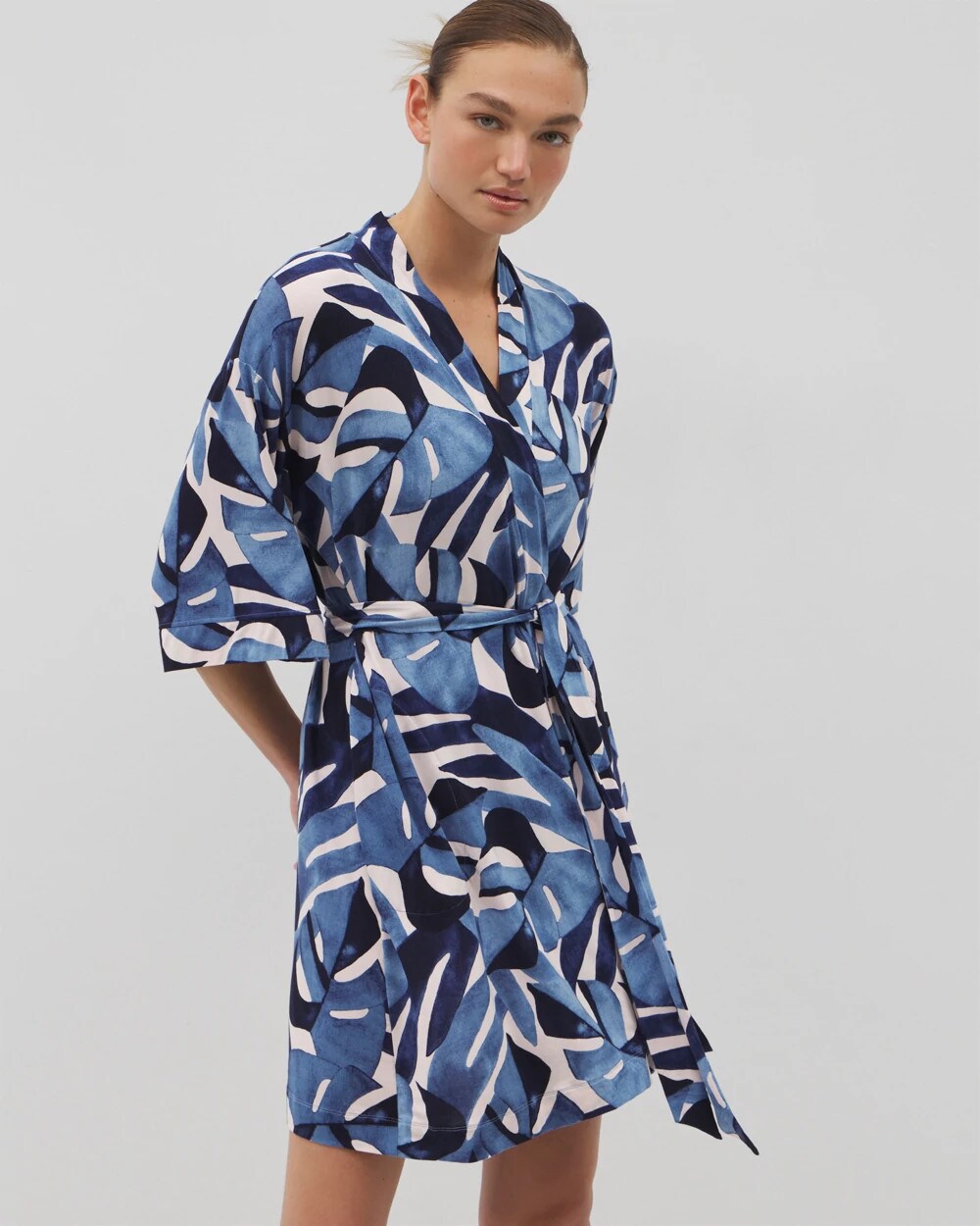 TROPICAL BREEZE SKY - Short Robe