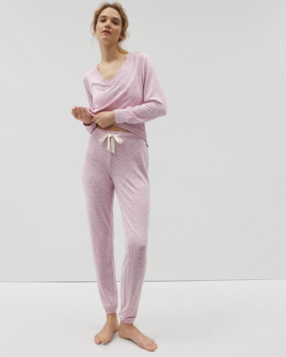 CANT BE TAMED LILAC - Banded Ankle Pajama Pant