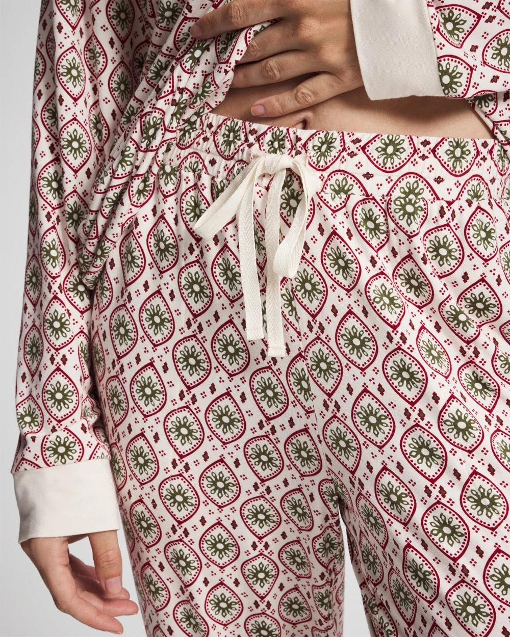 PATTERNED PIECES CHAMP - Banded Ankle Pajama Pant