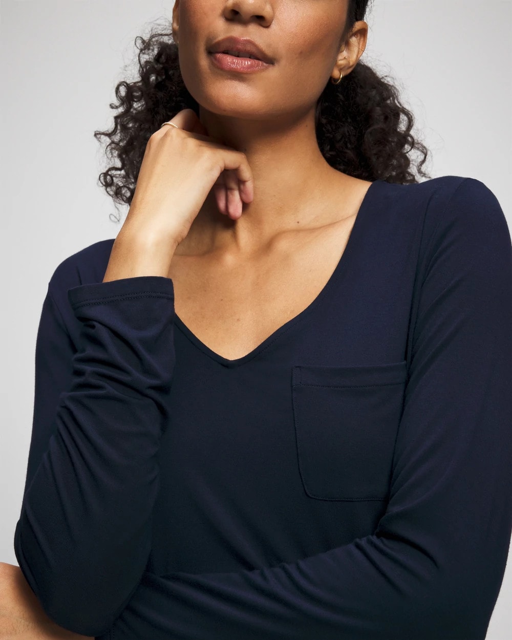 NIGHTFALL NAVY - Long-Sleeve Sleepshirt