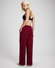 FELINE PAINT THE TOWN RED - Printed Pajama Pant