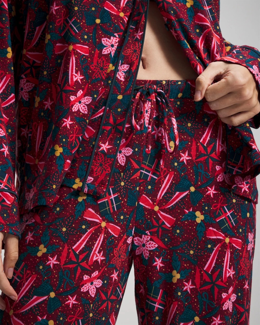 HOLLY JOLLY RED VELVET - Printed Pajama Pant
