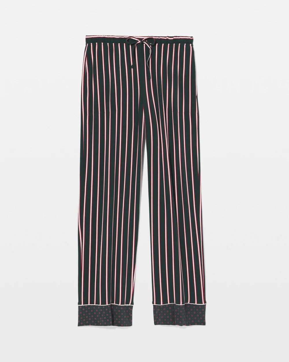MIDNIGHT STRIPE GREEN JOL - Printed Pajama Pant